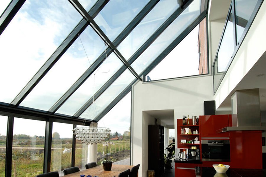 veranda in alluminio