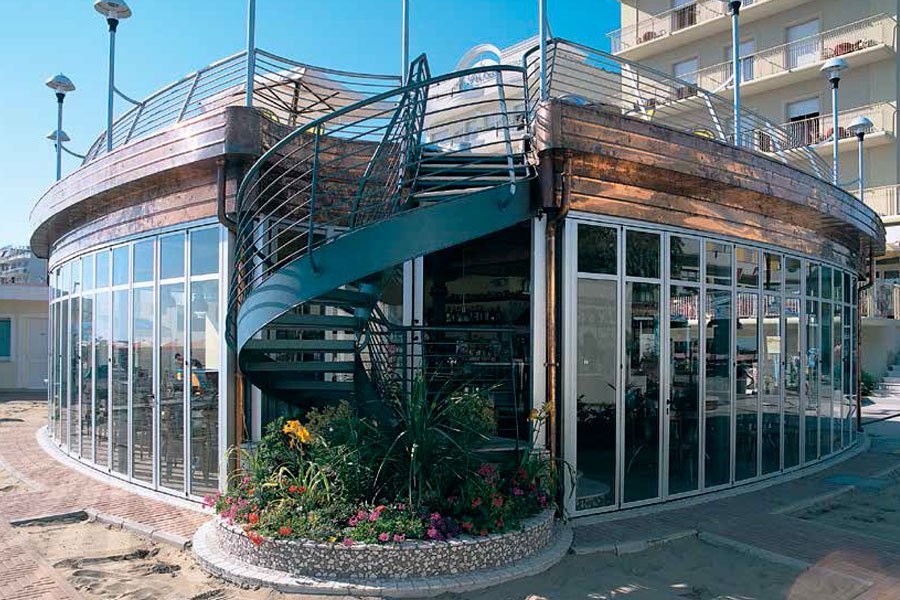 vetrate per stabilimento balneare