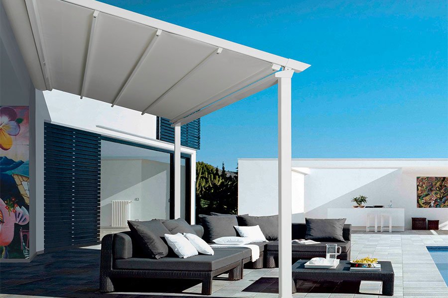 pergola addossata per casa