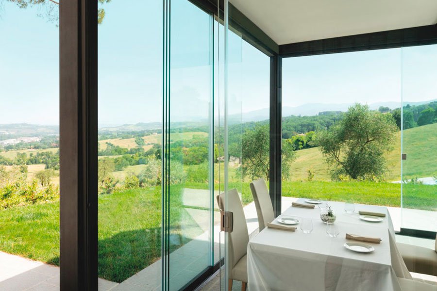 vetrate panoramiche per locale