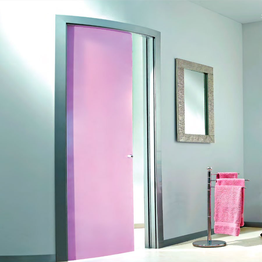 Porta in vetro anta curva Casali