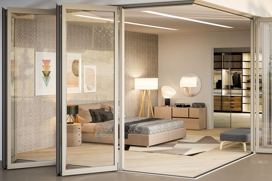 vetrate panoramiche pieghevoli